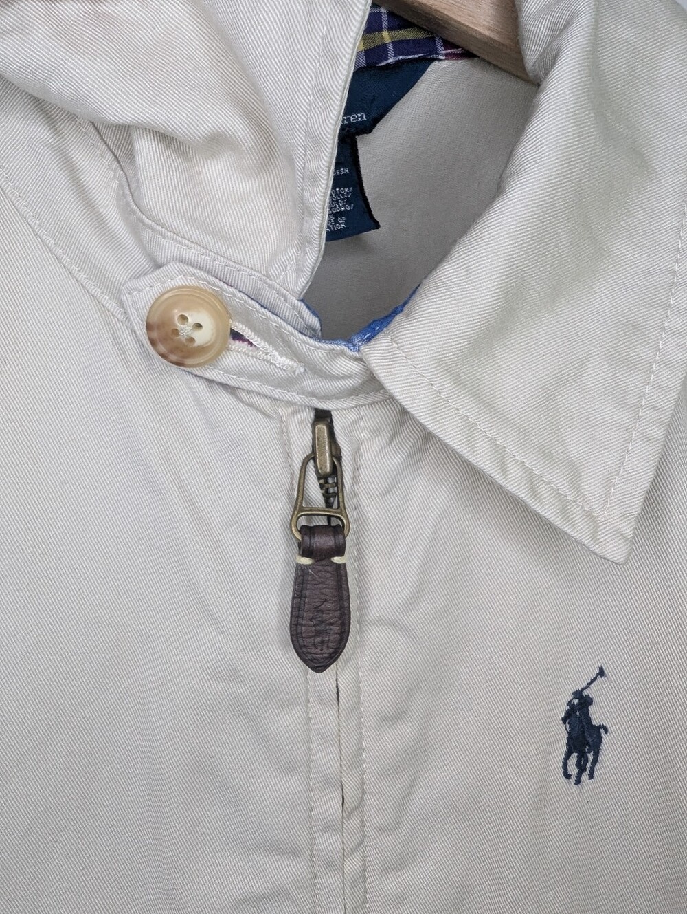 Polo Ralph Lauren Boys Harrington Lightweight Cotton Khaki Jacket 10-12 - Picture 5 of 12